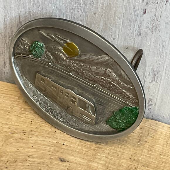 Bergamot Camper Belt Buckle RV Camping Motor Home Limited Edition Outdoors - Picture 2 of 7